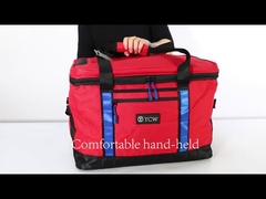 Vriend op een strandpicnic.