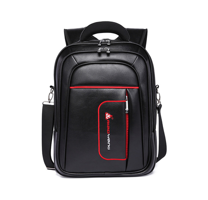 kopen Ruitzak van massief leer Reiztas Laptop waterdicht PU Mens 11.4x6.7x19.3