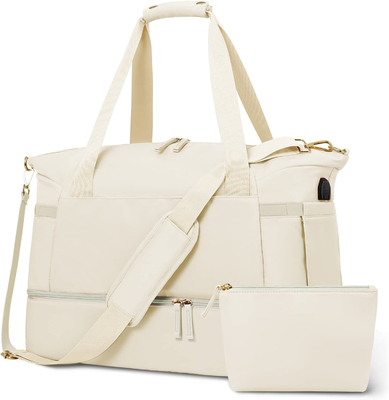 kopen Vrouwen's nachts Weekend Tote Bags met oplaadpoort en schoenenvak online manufacture