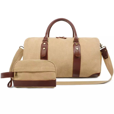 kopen Mensen Canvas Leer Duffle Reistas Opgewaardeerd Met Toiletten online manufacture