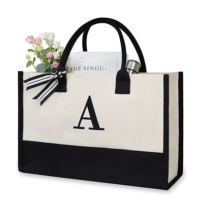 kopen Canvas Tote Monogram Custom Reistas Voor leraar Moeder Verjaardag online manufacture