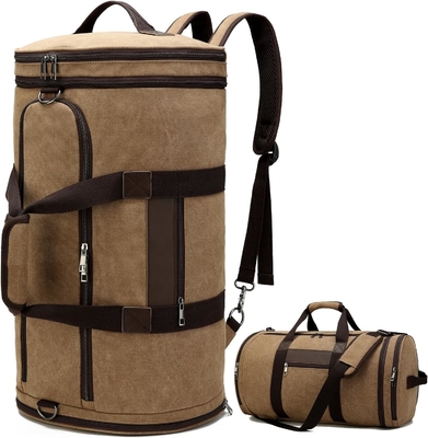 kopen 58L Bruin Handmatig Draagbaar Uitbreidbaar Mens Weekender Reistas met Schoenencompartiment online manufacture