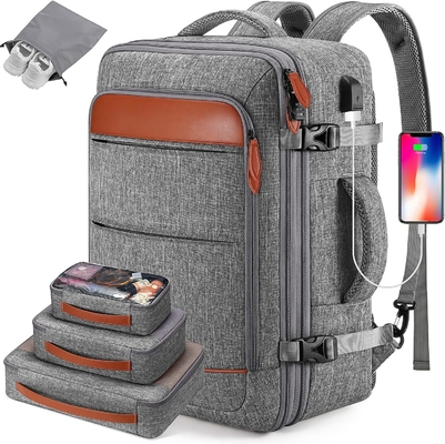 kopen 42L Transportbagage Vlucht Goedgekeurde Uitbreidbare Verborgen Schouderbanden Weekender Reistas met Packing Cubes online manufacture