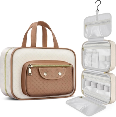 kopen Waterdicht roomwit toiletgoed hangend make-up cosmetische organisator reistas voor full size toiletgoed accessoire online manufacture