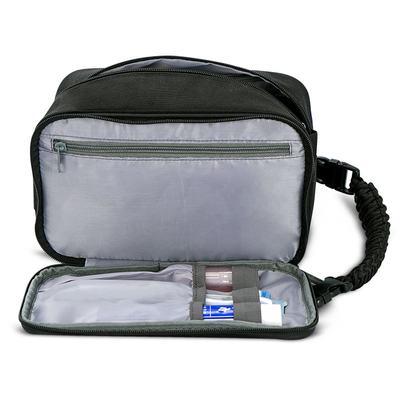 kopen Cosmetische opvouwbare reistoilettenzak met hangende haak badkamer scheermes 10X5.5X6