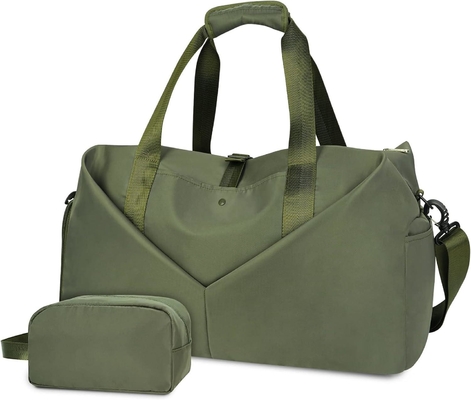 kopen Groene Draagbare Overnight Weekender Bag Gym Duffel Bag Met Wet Pocket Schoenen Compartiment online manufacture