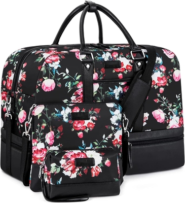 kopen Grote Duffel Canvas Overnight Weekender Bag Draagbare Tote Bag Met Schoenenvak online manufacture