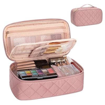 kopen Draagbare roze schattig kleine make-up borstel organisator Custom reistas met compartiment online manufacture