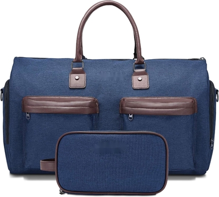kopen Draag grote blauwe 2 in 1 hangende tas koffer aangepaste reistas met toiletzak online manufacture
