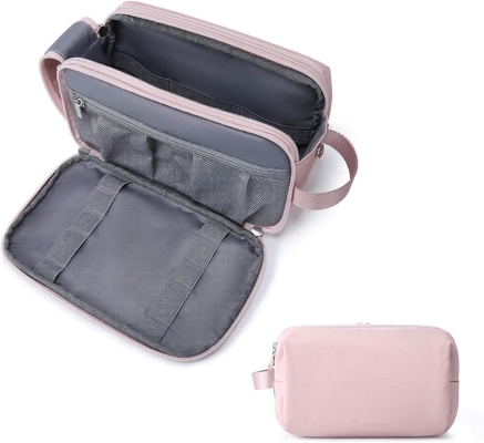 kopen Roze Dopp Kit Waterbestendige scheeren Cosmetische make-up Custom Travel Bag Voor vrouwen online manufacture