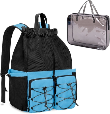 kopen Grote waterdichte trektouw Strand zwembad gym zwembad sport mesh Custom reistas voor mannen en vrouwen online manufacture