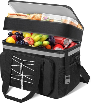 kopen 40L Draagbare waterdichte geïsoleerde koeltas Dubbele compartimenten voor strandcamping picknick online manufacture