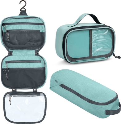 kopen Ultralichte accessoire hangende organisator tas Dusty Teal make-up aangepaste reistas met borstelhouder online manufacture