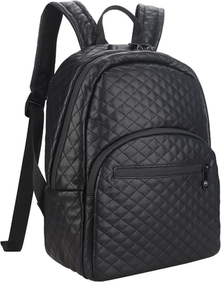 kopen Grote capaciteit Zwarte PU Waterdichte Custom Travel Smell Proof Bag Voor mannen met slot online manufacture