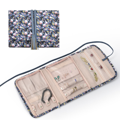 kopen Hangende sieraden opslagzakken Leveranciers Canvas Roll Luxe Reisorganisator 46x18cm online manufacture