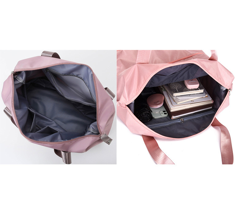 Rolling Sports Duffel Travel Bag Polyester 210D Vrouw Waterdicht 10.63x21.65x7.09
