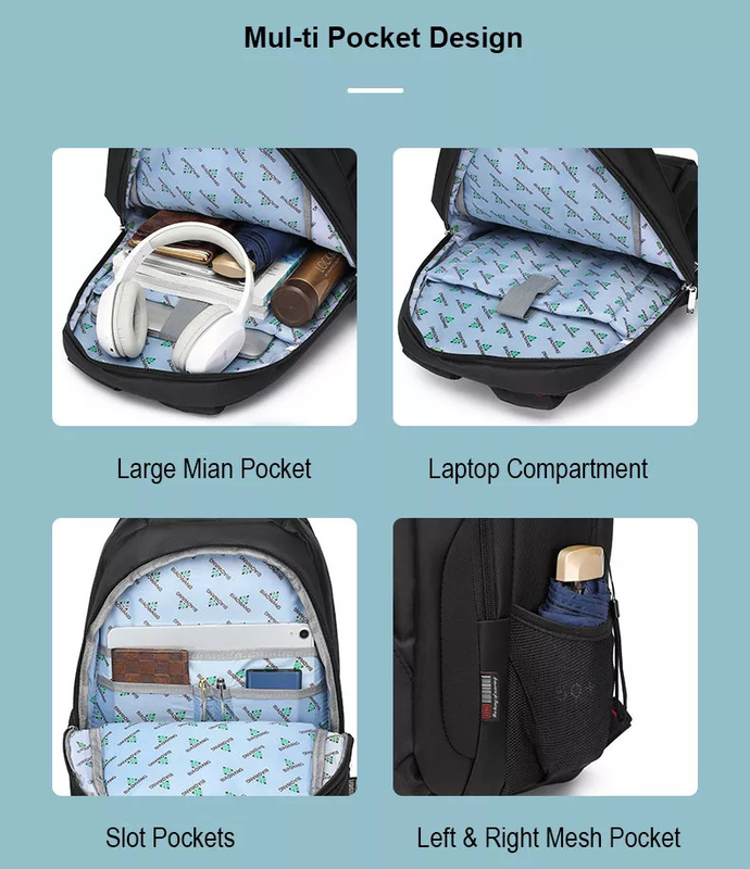 Xl waterdichte laptop rugzak voor 1 week trip 3 dag 5 dag 34x19x48cm
