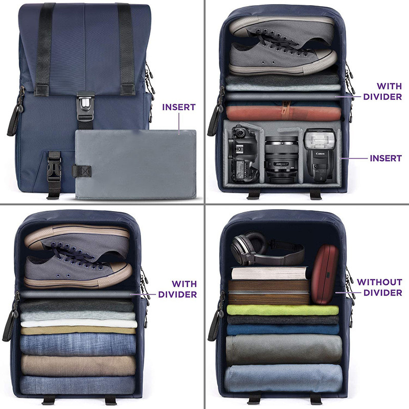 Heavy Duty Water Resistant Grote Laptop En DSLR Camera Custom Travel Backpack Met Tripod Houder
