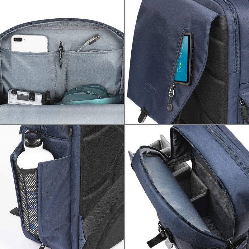 Heavy Duty Water Resistant Grote Laptop En DSLR Camera Custom Travel Backpack Met Tripod Houder