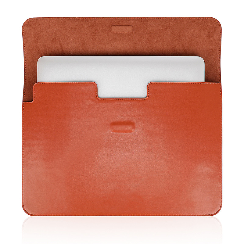 Vrouwen Business Custom Laptop Tassen Voor Macbook Pro 13 13,3 Inch Computer Sleeve Lederen Envelope Flap