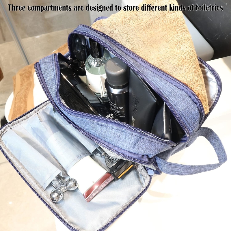 Navy Blue Waterbestendige toiletgoederen organisator Dopp Kit Reisaccessoires Toiletten