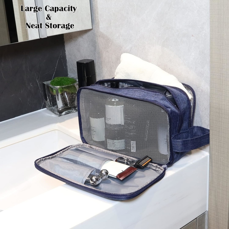 Navy Blue Waterbestendige toiletgoederen organisator Dopp Kit Reisaccessoires Toiletten
