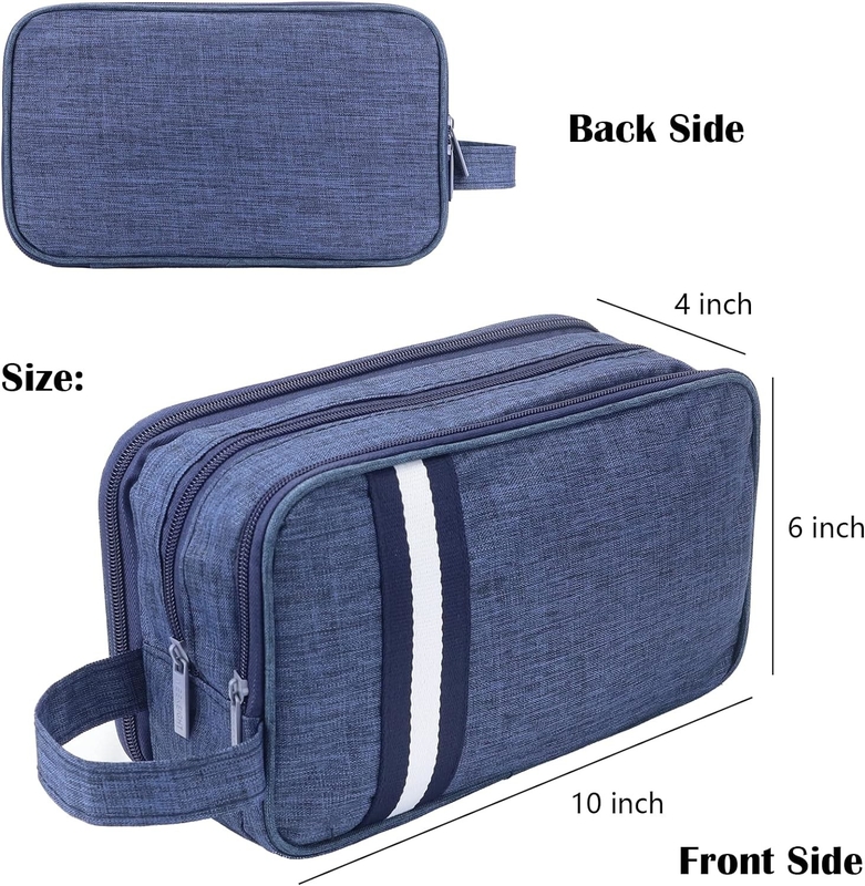 Navy Blue Waterbestendige toiletgoederen organisator Dopp Kit Reisaccessoires Toiletten