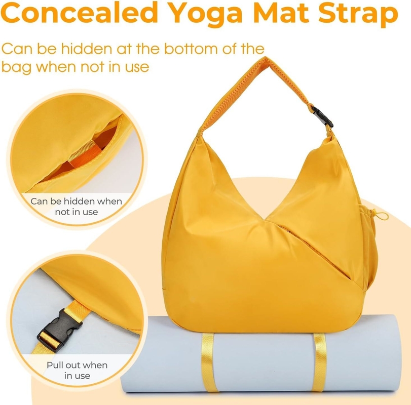 Grote gymtas met verborgen yoga mat houder / aanpasbare tassen schoenencompartiment