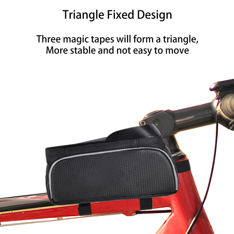 Top Tube Bag Telefoonhouder Tas Met Koptelefoon Gat Vensterhouder 8x3.2x4.75