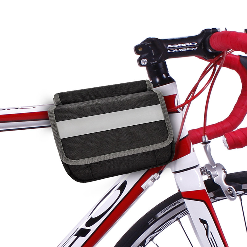 Grote telefoonfietszak OEM waterdicht Achterste onder de stoel Reflectieve bandzak voor fietsen 7X6X5