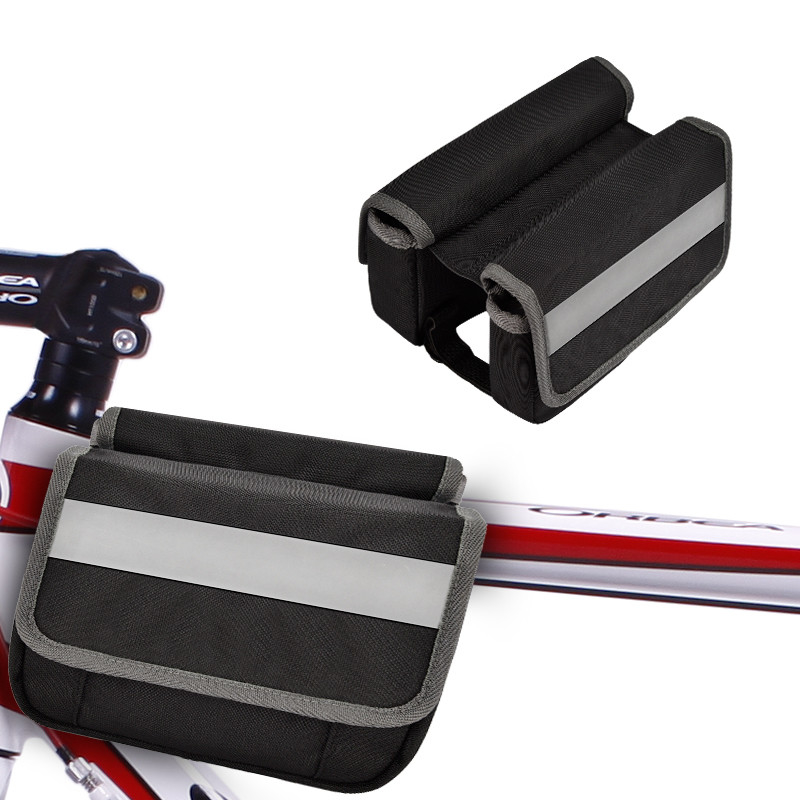 Grote telefoonfietszak OEM waterdicht Achterste onder de stoel Reflectieve bandzak voor fietsen 7X6X5