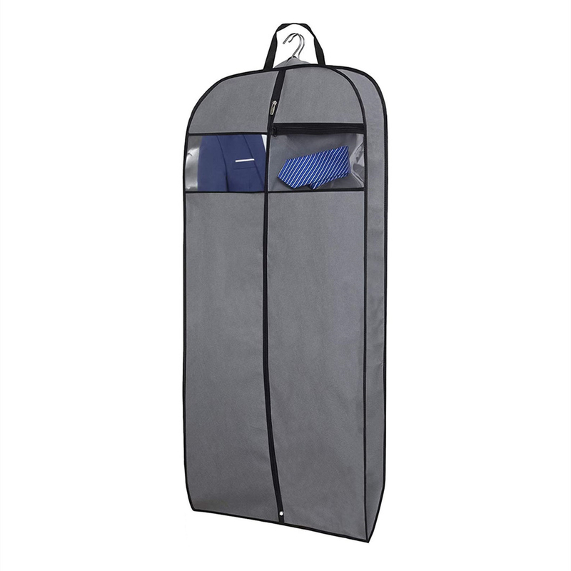 Stof lichtgewicht Custom Travel Kledingzak Voor Pakken Beschermer Hangend Zipper 24x32