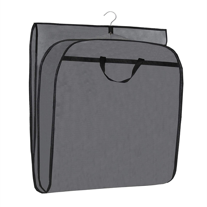 Stof lichtgewicht Custom Travel Kledingzak Voor Pakken Beschermer Hangend Zipper 24x32
