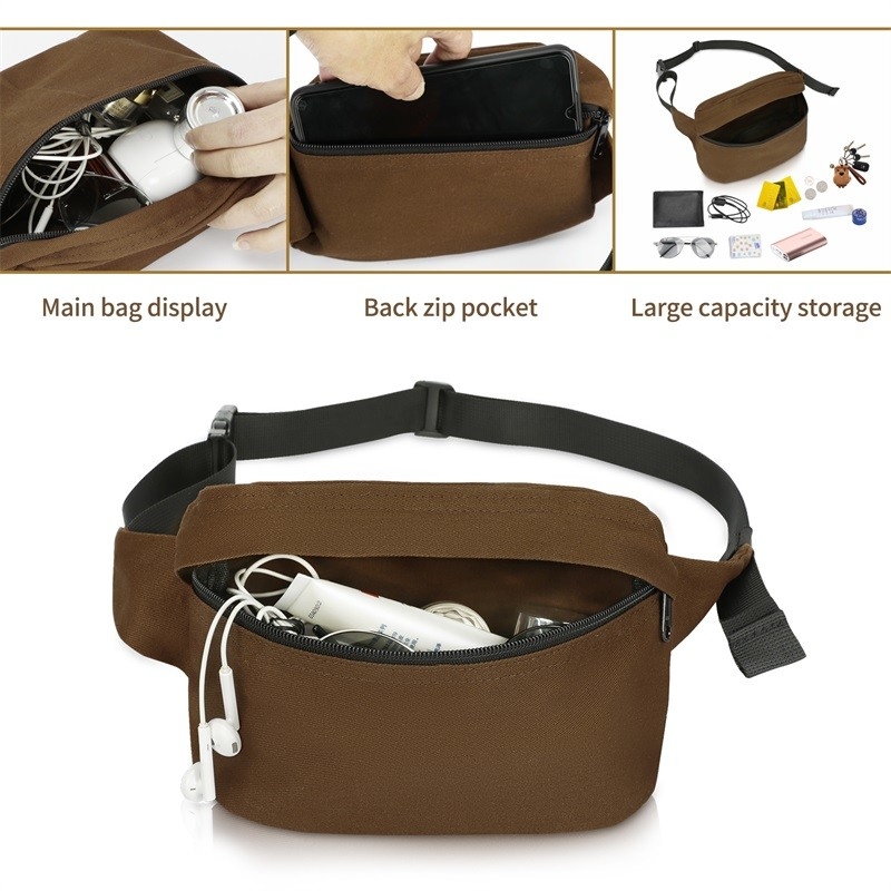 MTB Motorcycle Cross Body Waist Belt Bag Voor Vrouwen Sling Schouder Wandelen 8.5X2.5X4.5 