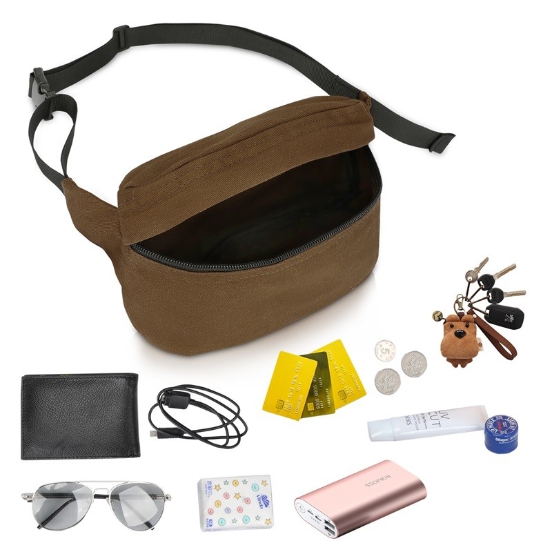 MTB Motorcycle Cross Body Waist Belt Bag Voor Vrouwen Sling Schouder Wandelen 8.5X2.5X4.5 