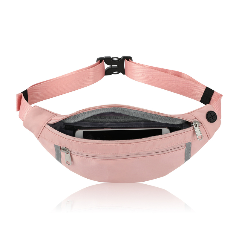 Schouderportemonnee Fanny Pink Custom Waist Bag Wandelen Crossbody Voor Vrouwen 12.8X9.6 