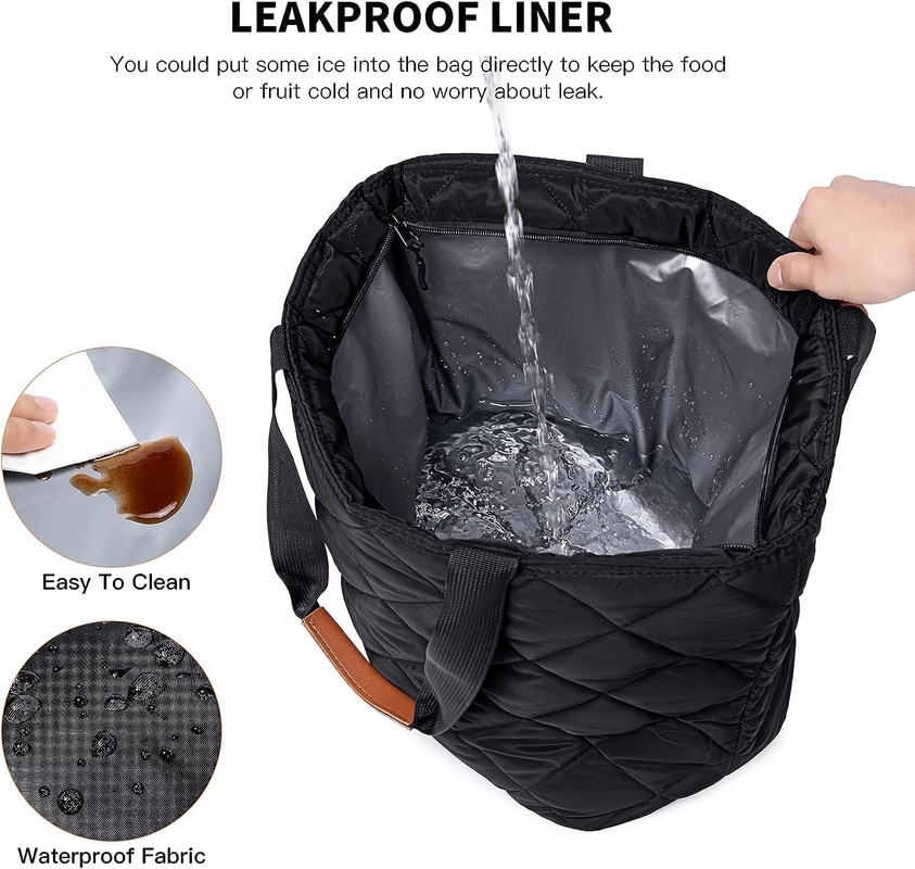 Transport Grote geïsoleerde herbruikbare kruidenierswaren Tote Picnic Custom Travel Cooler Bag Voor koud of warm eten