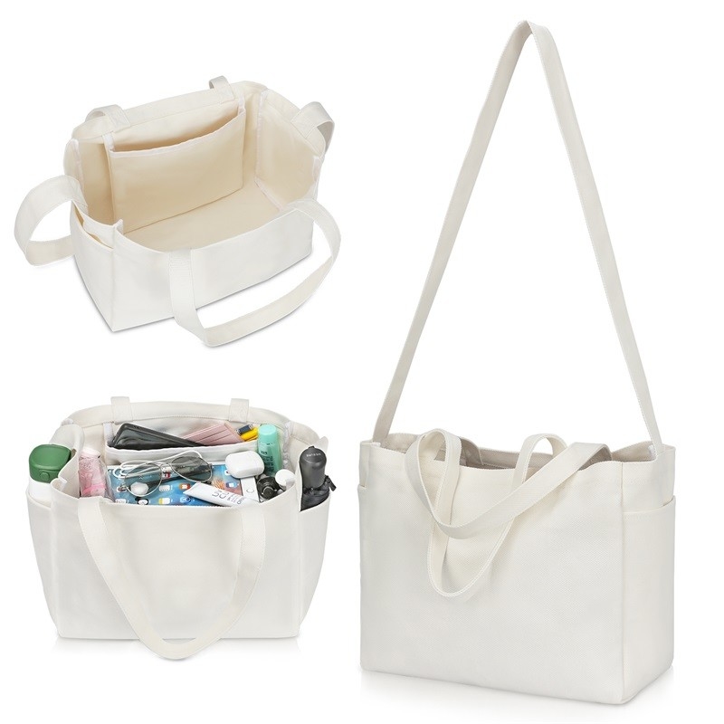 Opvouwbare boodschappen doek herbruikbare winkeltas met lange handgreep 4.4x6.7x11