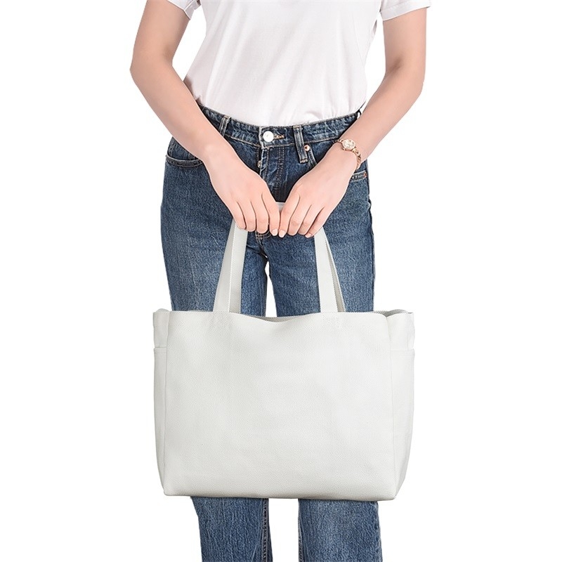 Opvouwbare boodschappen doek herbruikbare winkeltas met lange handgreep 4.4x6.7x11