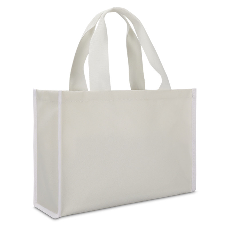 Canvas Tote Bag Custom Shopping Bags Retail Heavy Duty Dikke bodem 4x4x10
