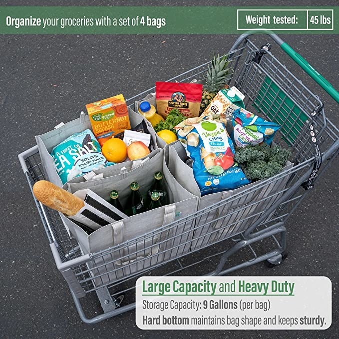 Heavy Duty Canvas Shopping Bag met zakken Zip Codycross Grocery Eco Friendly