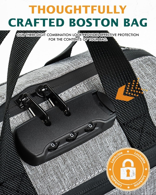Geweldige cadeautjes koolstof bekleed geurproof tas Custom Travel 210 D polyester met combinatie slot