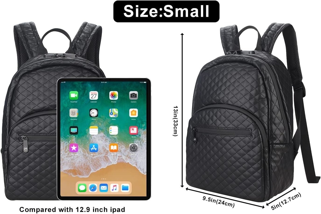 Grote capaciteit Zwarte PU Waterdichte Custom Travel Smell Proof Bag Voor mannen met slot