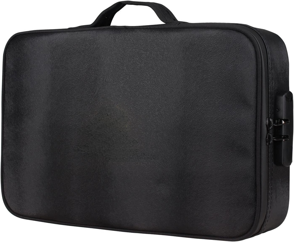 Zwart Kleur Grote opslagcapaciteit Waterdicht Custom Travel Smell Proof Bag Met slot
