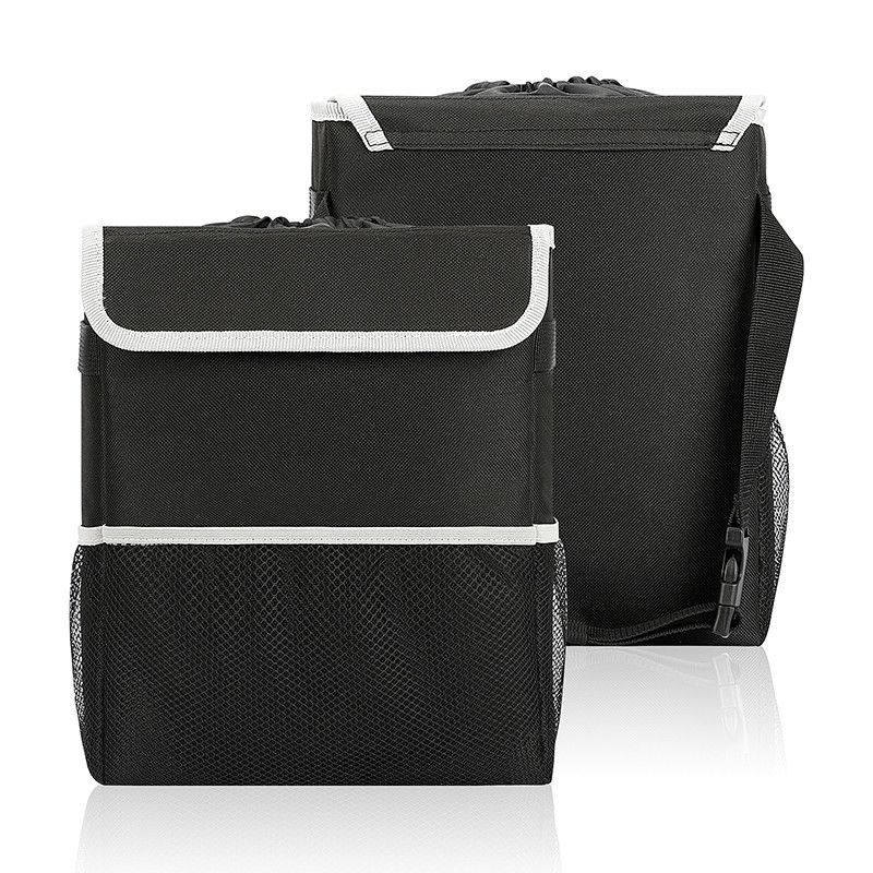 Garbage Car Organiser Bags Zwart Hangend lekbestendig vuilnisbakdeksel vuilnis 8.4x7.4x10.4
