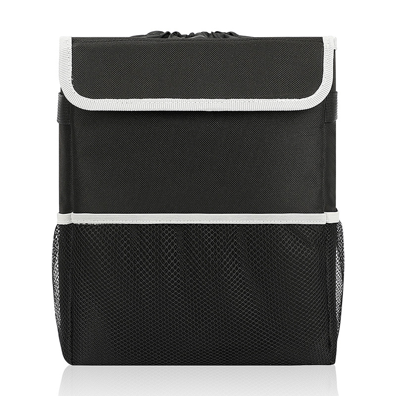Garbage Car Organiser Bags Zwart Hangend lekbestendig vuilnisbakdeksel vuilnis 8.4x7.4x10.4