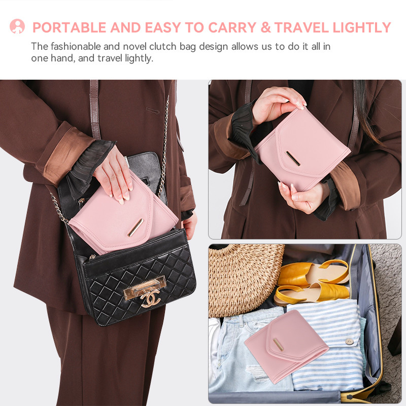 Opvouwbare sieraden bewaringszak Case Mini Travel Organizer Juwelen rollen zak 14,5x3x15cm