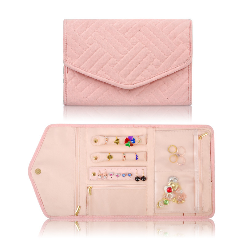 Hangend oorbel Juwelen Reiszak Organiser Tas Draagbaar Roll Up 23x15x1.5cm