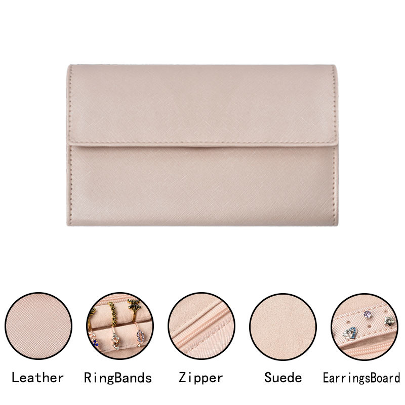 Make-up Juwelen Roll Up Travel Bag Organisator Case Kleine houder Draagbare 8x5x1