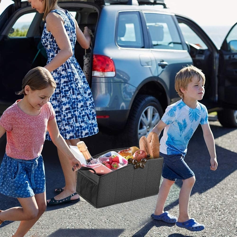 Grote winkelwagen organisator tassen kruidenierswaren opvouwbare voorste achterste stoel Truck 19X10X10